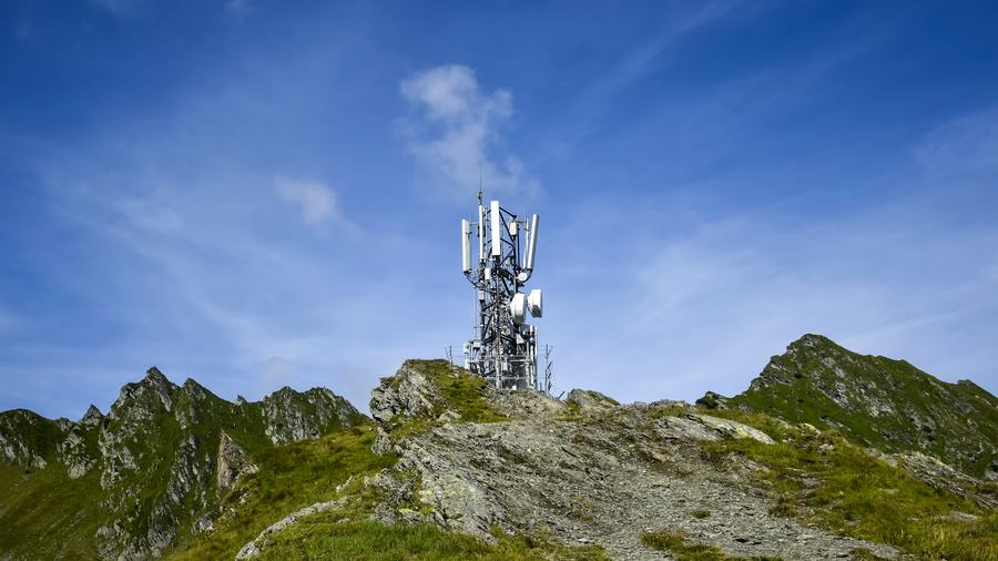 Telcom tower on a mountain ridge